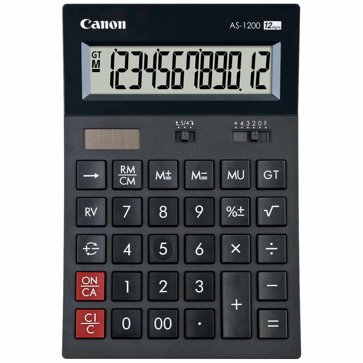 CANON Tischrechner AS-1200 anzeigend