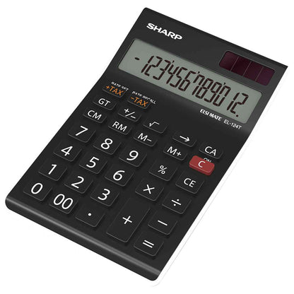 SHARP Tischrechner EL-124T WH mit Steuerberechnung 12-stellig