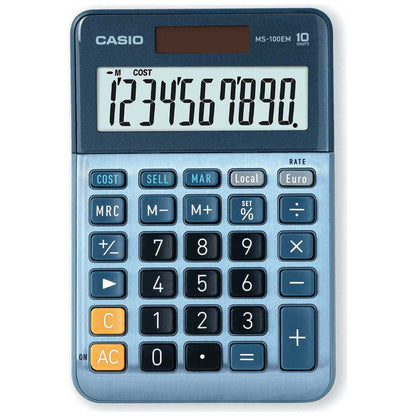 CASIO Tischrechner MS-100 EM 10-stellig 195 x 106 x 29mm