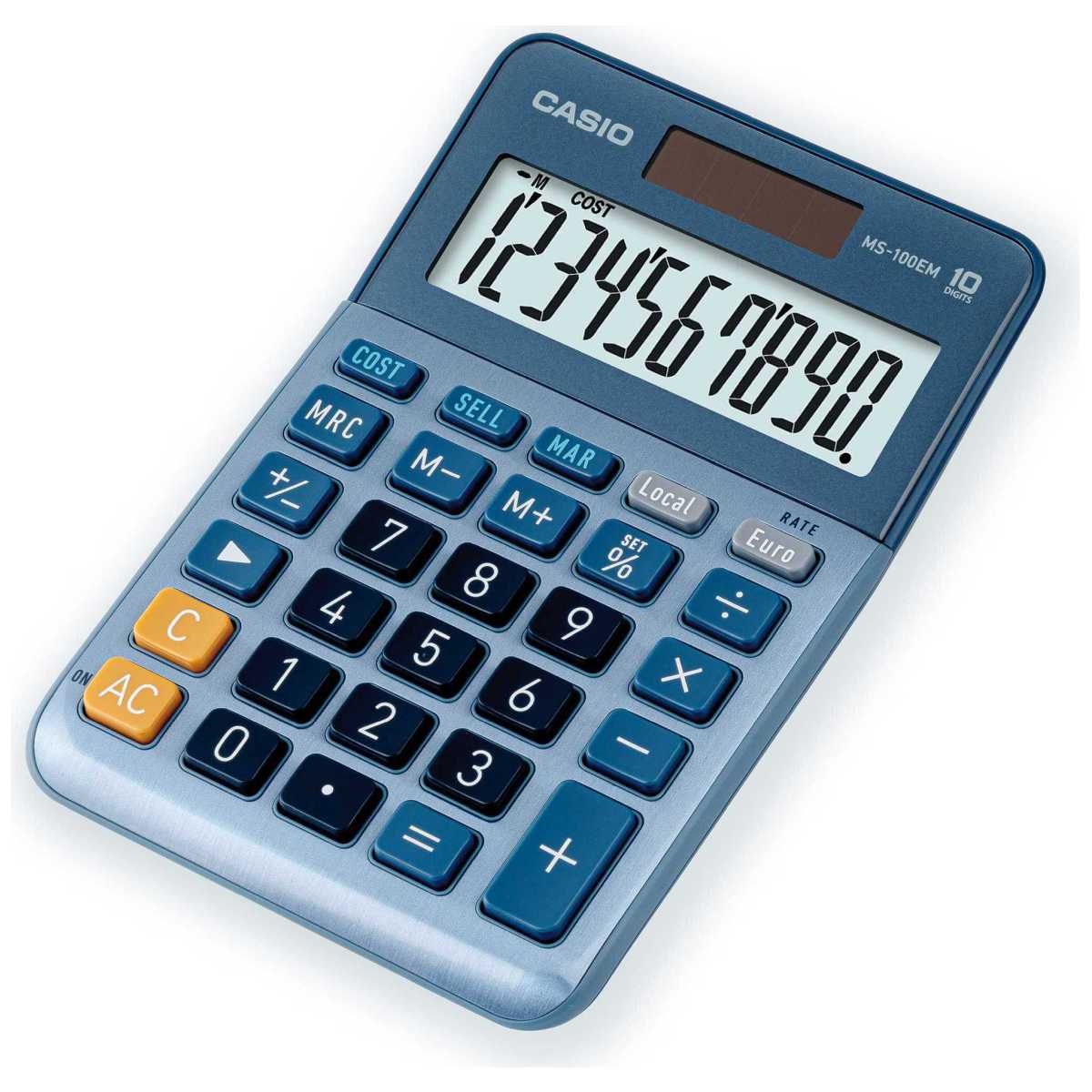 CASIO Tischrechner MS-100 EM 10-stellig 195 x 106 x 29mm