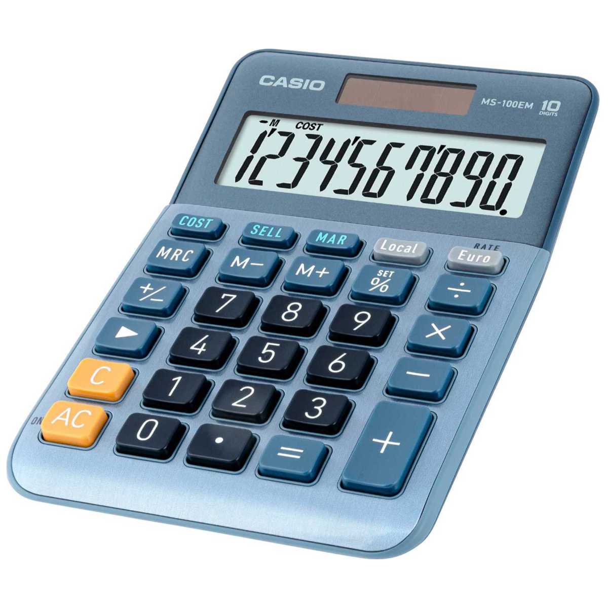 CASIO Tischrechner MS-100 EM 10-stellig 195 x 106 x 29mm