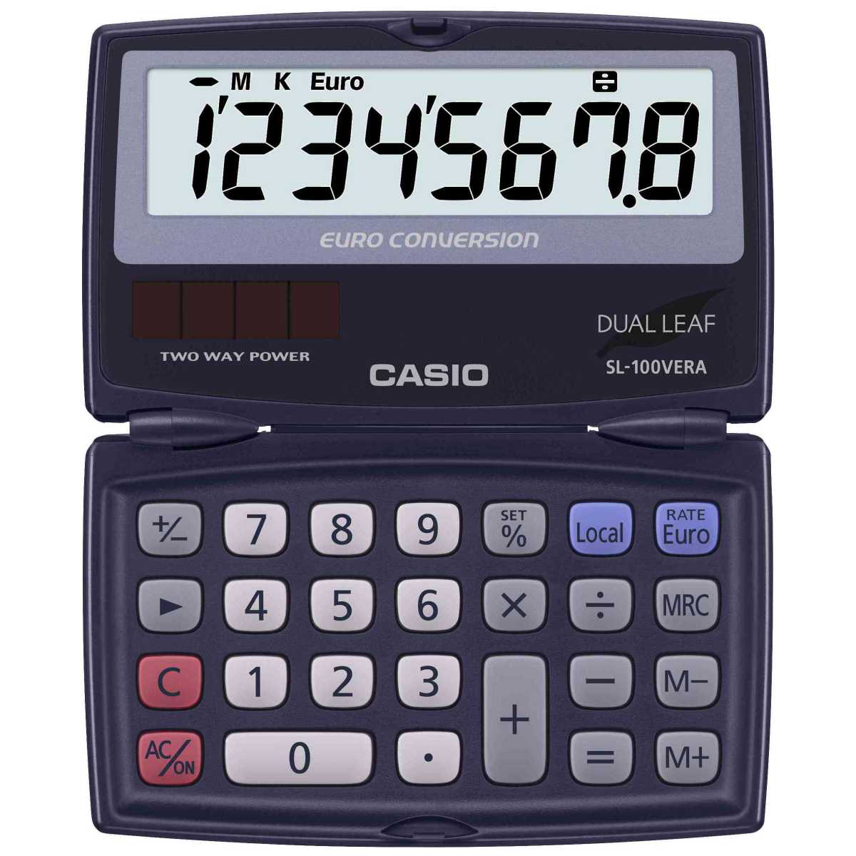 CASIO Taschenrechner SL100VERA 8-stellig dunkelblau