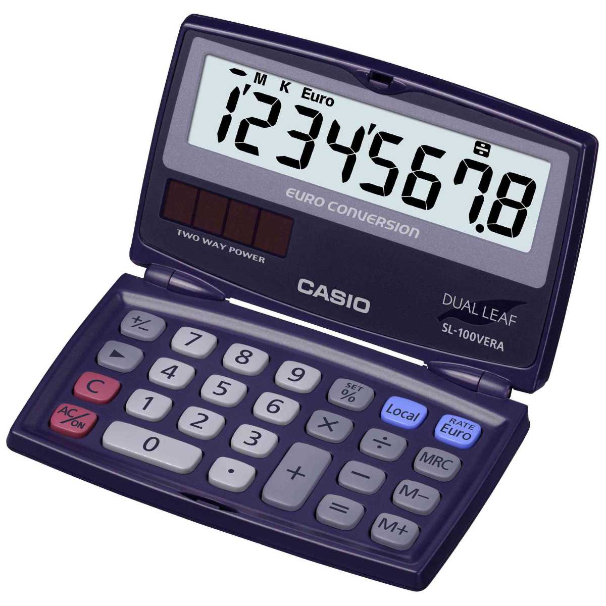 CASIO Taschenrechner SL100VERA 8-stellig dunkelblau