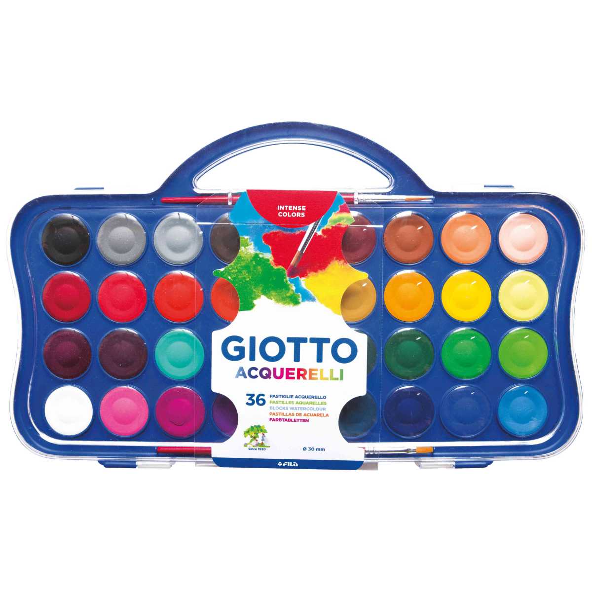 GIOTTO Malkasten Colour Blocks 36 Farben + Pinsel