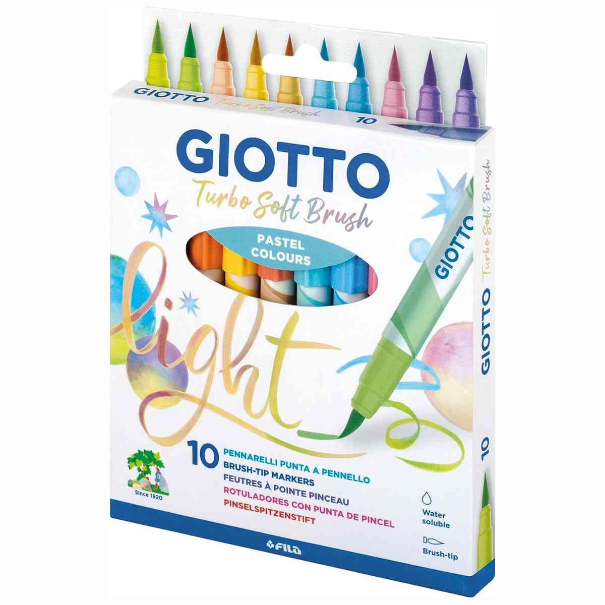 GIOTTO Turbo Soft Brush Pinselmaler Pastell 12 Stück