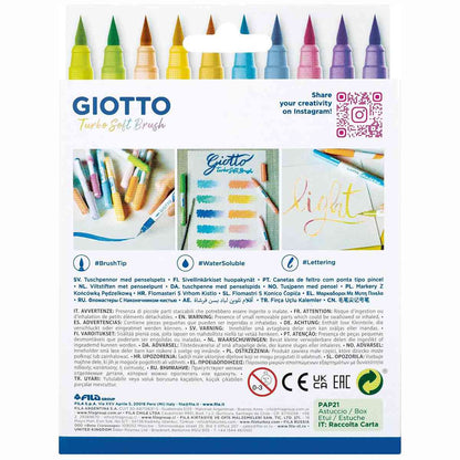 GIOTTO Turbo Soft Brush Pinselmaler Pastell 12 Stück