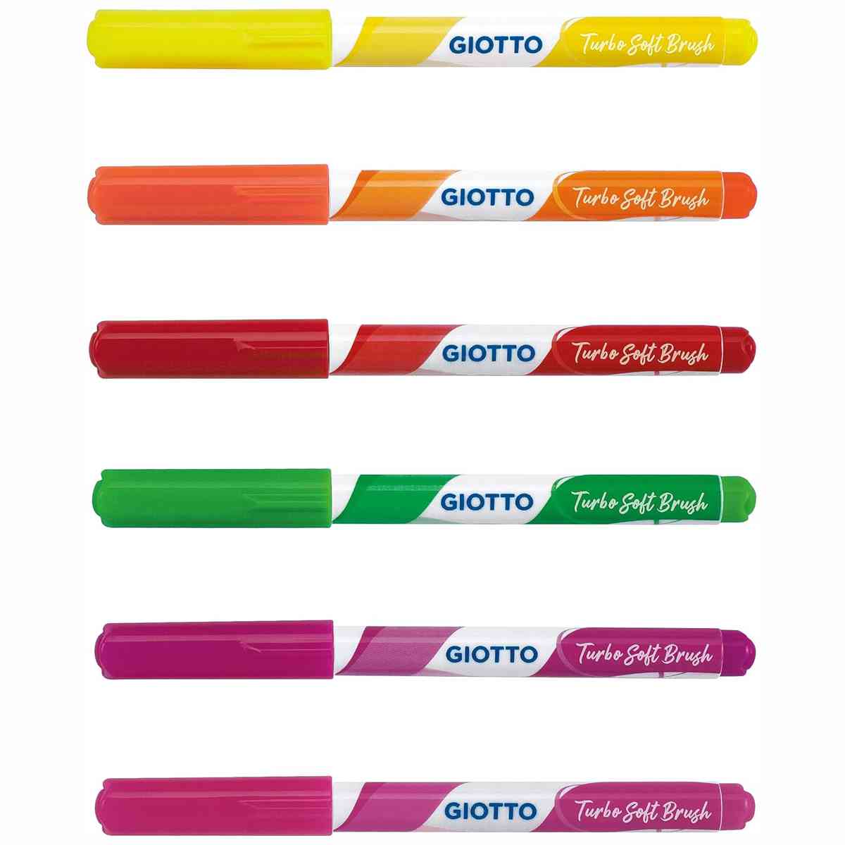 GIOTTO Turbo Soft Brush FLUO neon 6 Stück