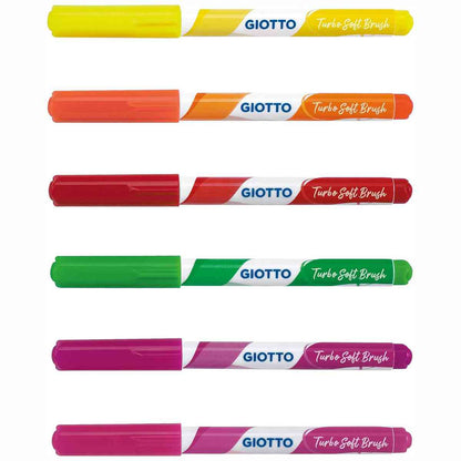 GIOTTO Turbo Soft Brush FLUO neon 6 Stück