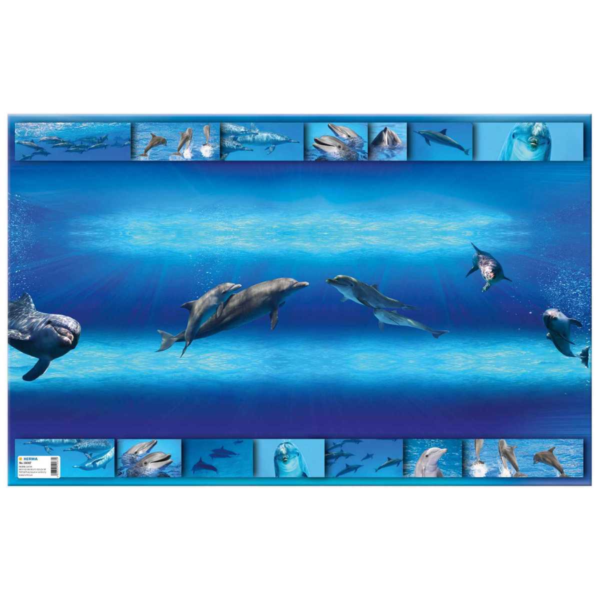 HERMA Schreibunterlage 55 x 35 cm Delfin
