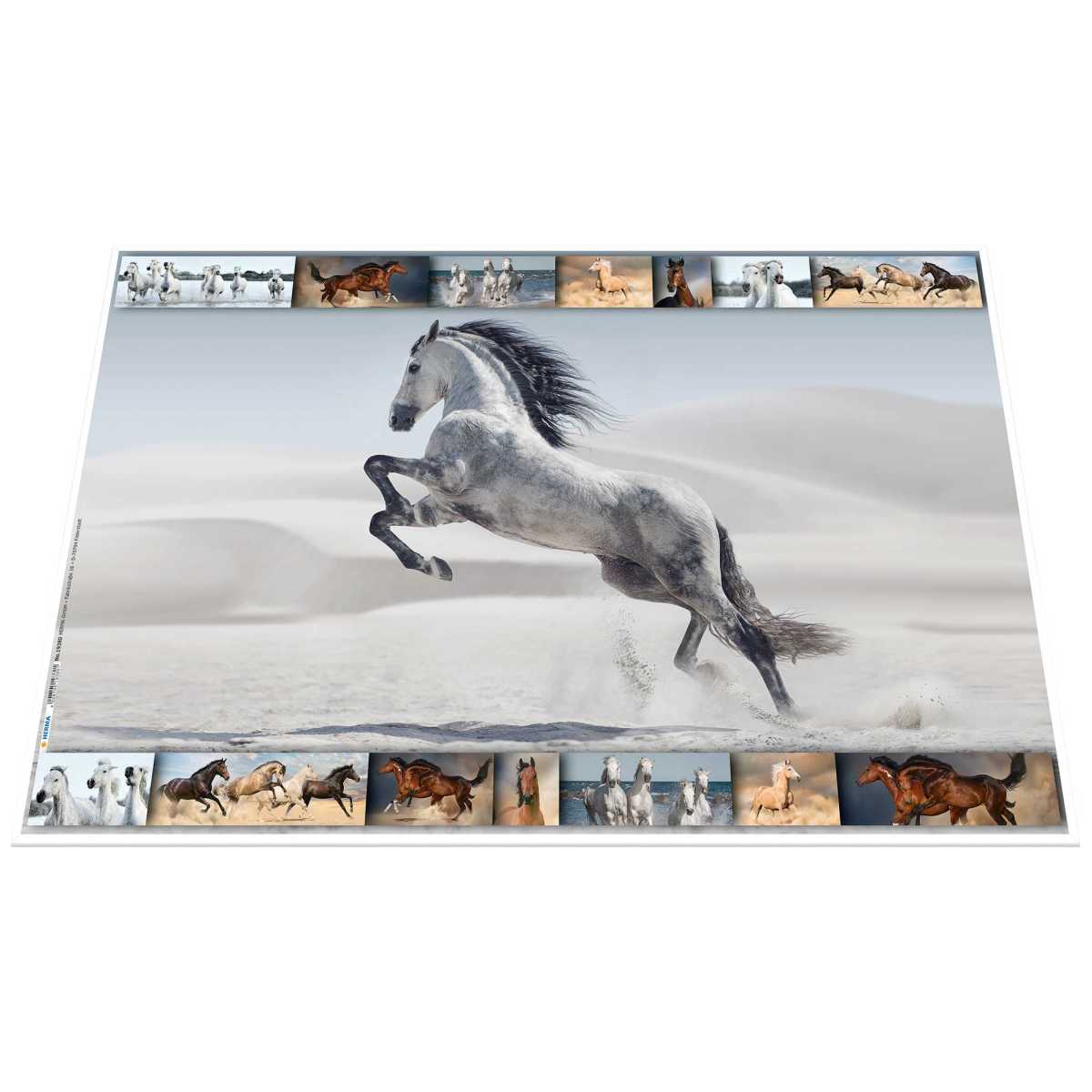 HERMA Schreibunterlage 55 x 35 cm Pferde