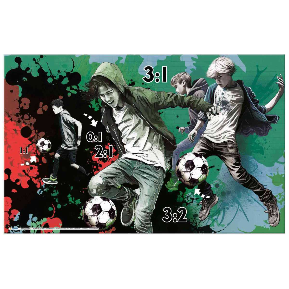 HERMA Schreibunterlage 55 x 35 cm Street Soccer