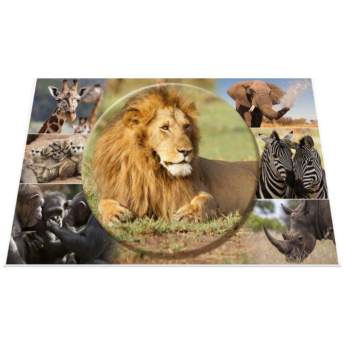HERMA Schreibunterlage 55 x 35 cm Afrika Tiere