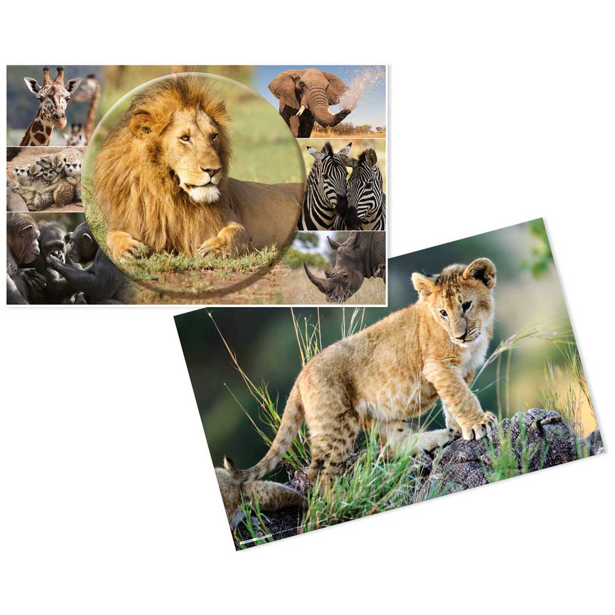 HERMA Schreibunterlage 55 x 35 cm Afrika Tiere