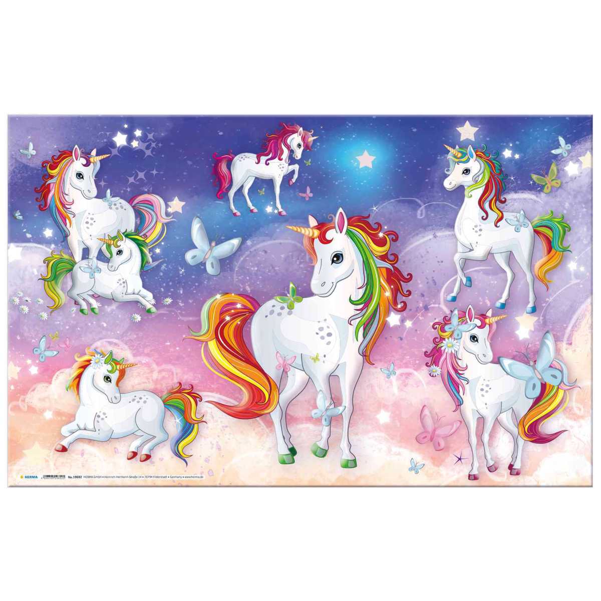 HERMA Schreibunterlage 55 x 35 cm Einhorn