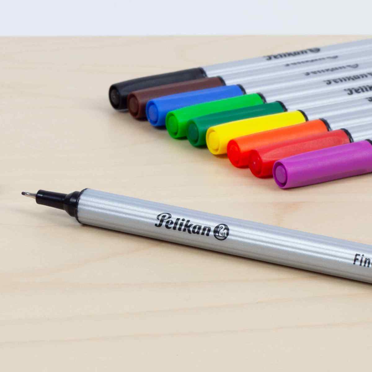 PELIKAN Fineliner 96 0,4mm 10 Stück im Papp-Etui