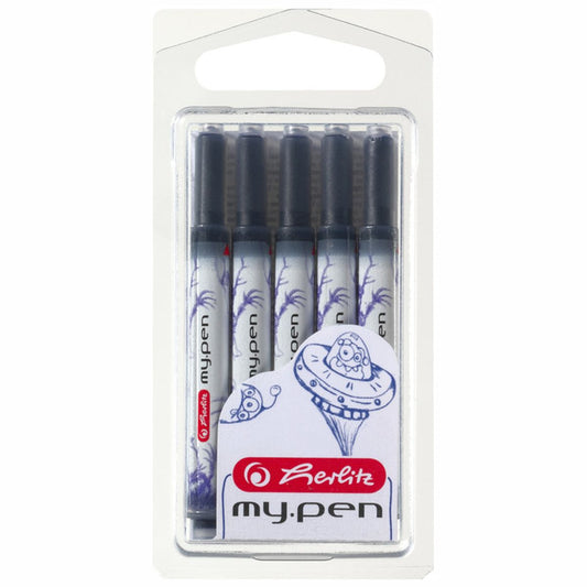HERLITZ Tintenpatrone my.pen Universal königsblau 5 Stück
