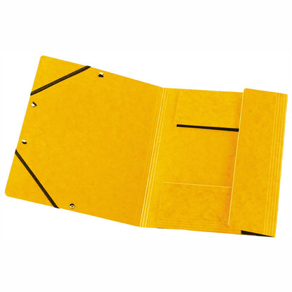 HERLITZ Gummizugmappe A4 Postmappe Karton gelb