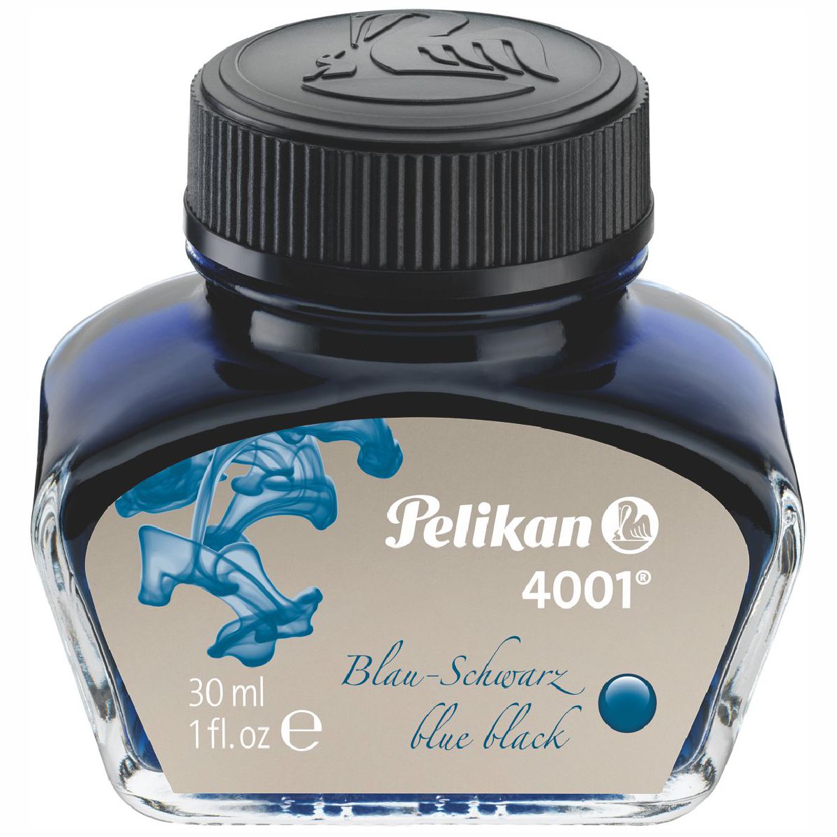 PELIKAN Tinte 4001 im Glas blau-schwarz 30ml