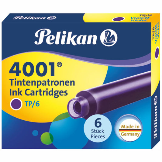 PELIKAN Tintenpatrone 4001 kurz violett 6 Stück