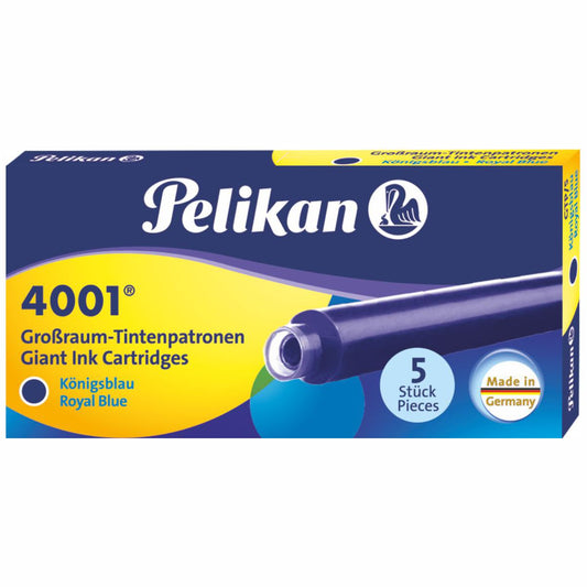 PELIKAN Tintenpatrone 4001 lang königsblau 5 Stück