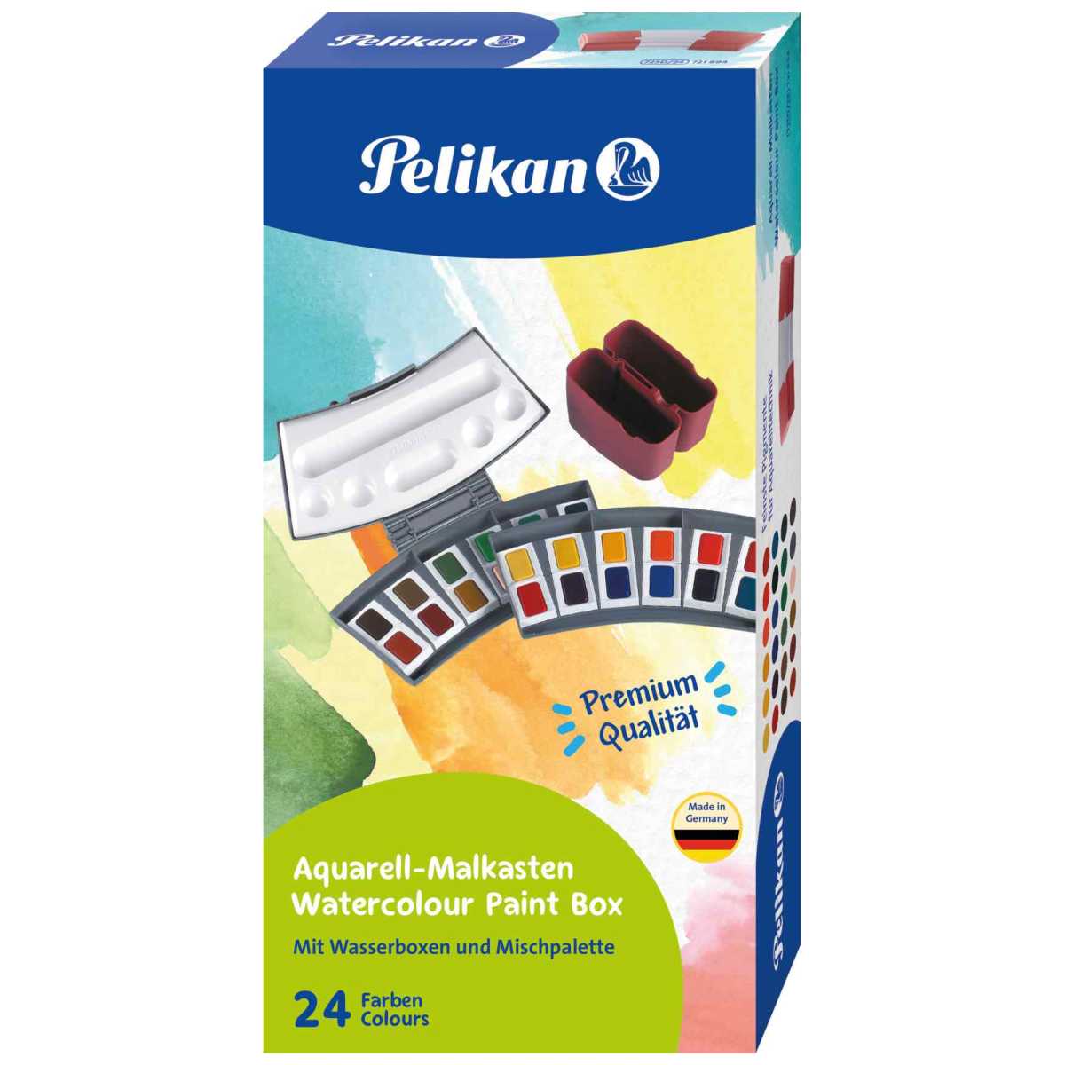 PELIKAN Studien Aquarell-Malkasten 725D/24 - 24 Farben