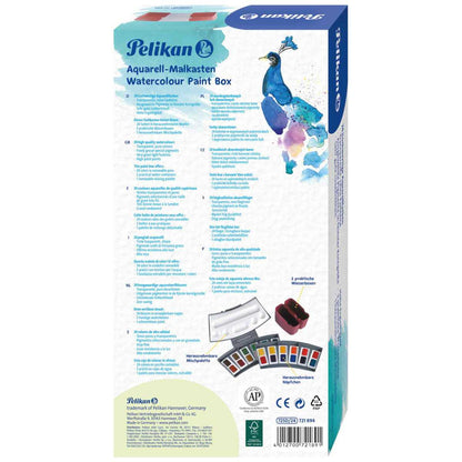 PELIKAN Studien Aquarell-Malkasten 725D/24 - 24 Farben