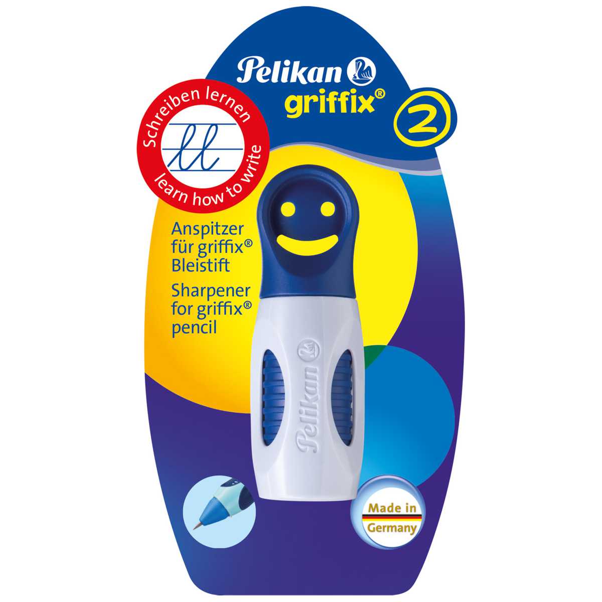 PELIKAN Anspitzer Griffix für Bleistift Griffix 2 blau