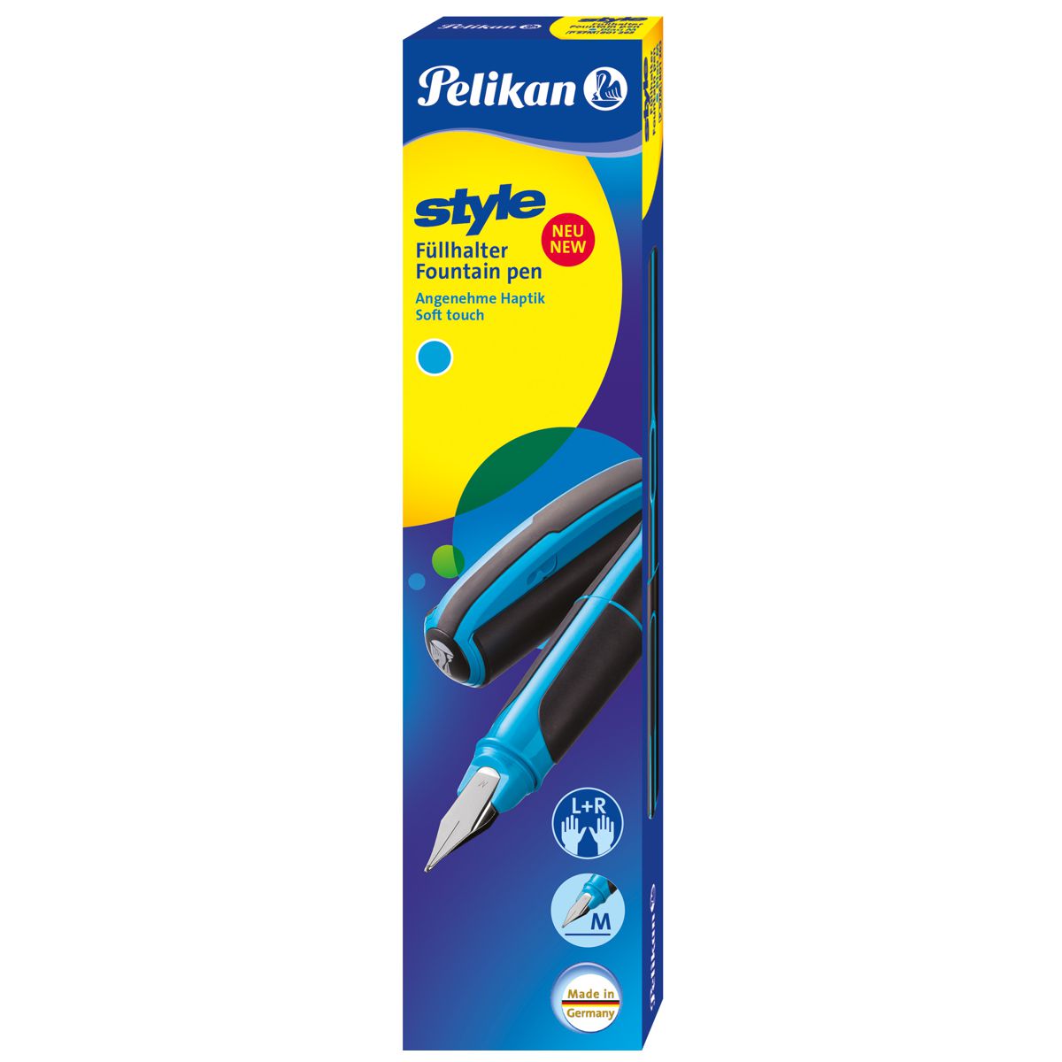 PELIKAN Füllhalter Style M NEON blau