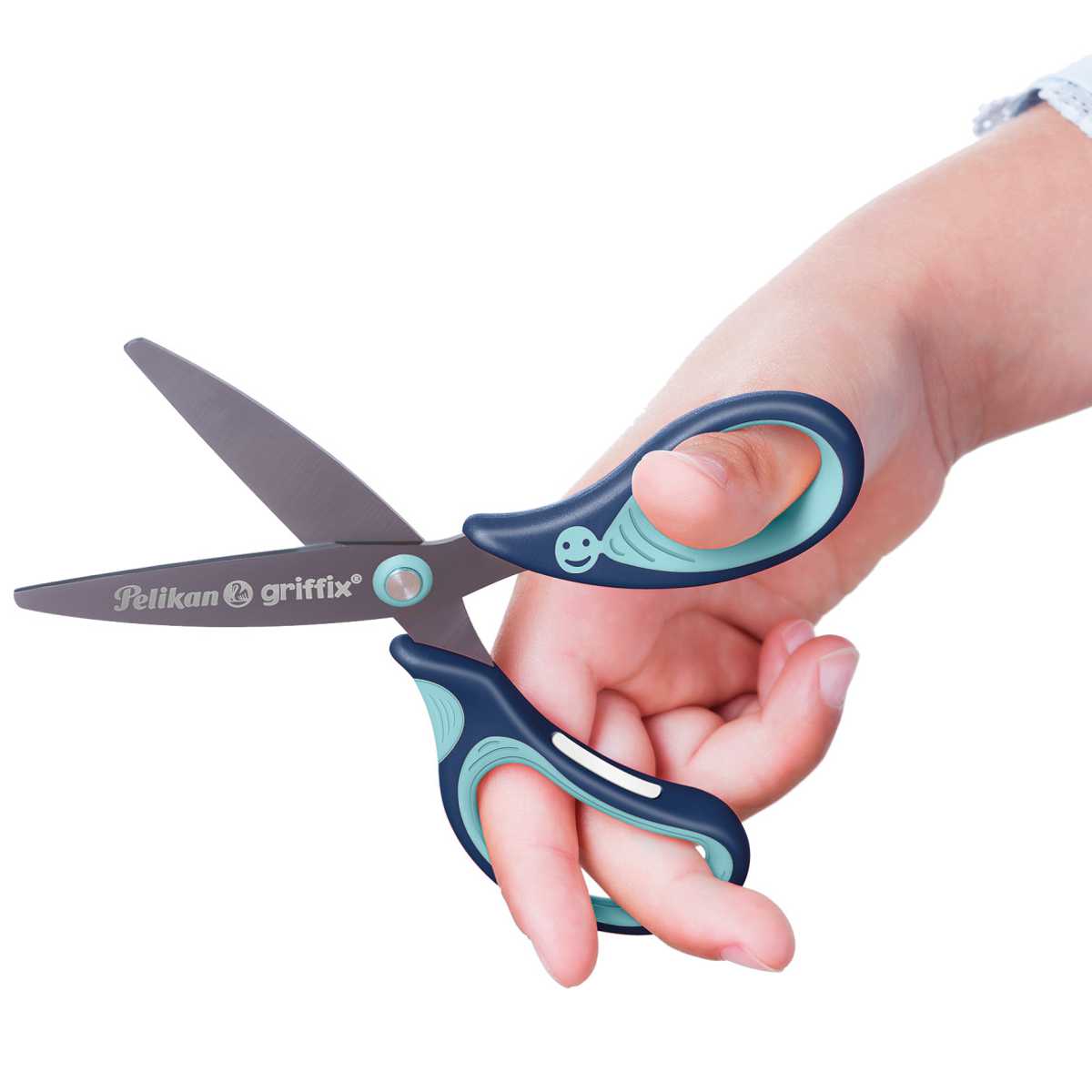 PELIKAN Schulschere Griffix rund blau R