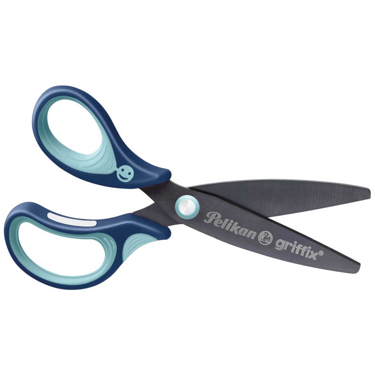 PELIKAN Schulschere Griffix rund blau L