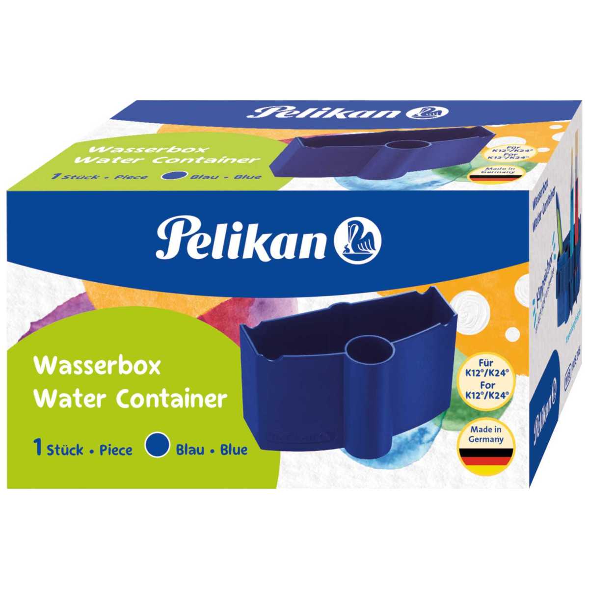 PELIKAN Wasserbox Pinselbecher Classic blau 735WBB für K12+K24