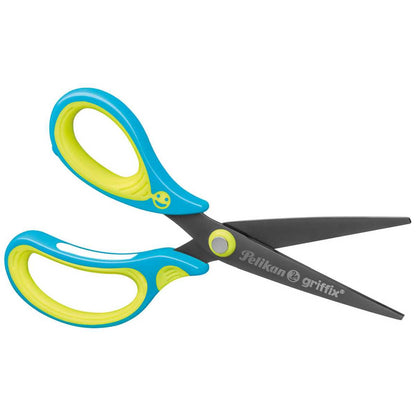 PELIKAN Schulschere Griffix spitz neon fresh blue L