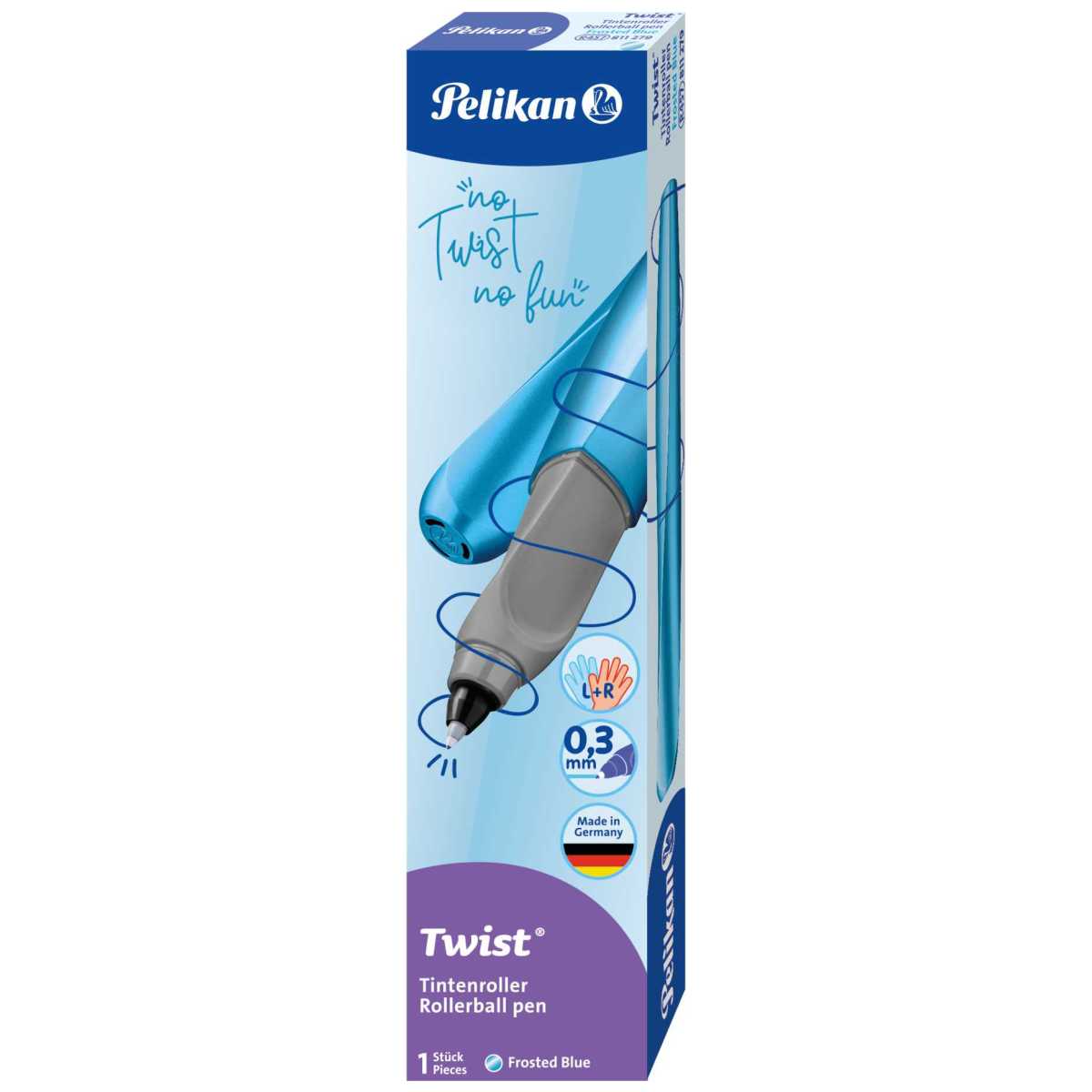 PELIKAN Tintenroller Twist R457 frosted blue