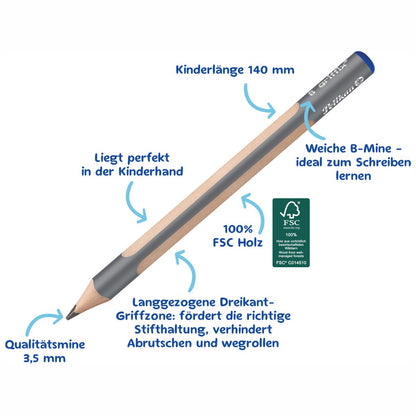 PELIKAN Ergonomischer Bleistift griffix B Nr. 2 1/2 -Doppelpack-