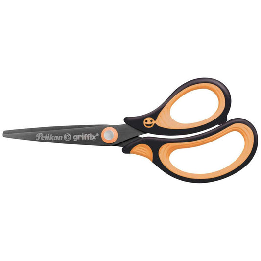 PELIKAN Schulschere Griffix spitz neon black R