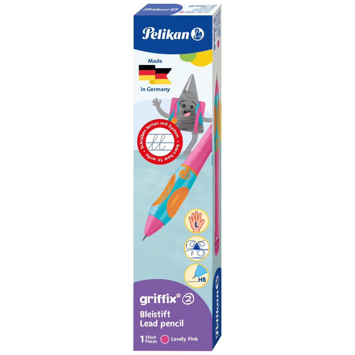 PELIKAN Bleistift Griffix 2 lovely pink Linkshänder