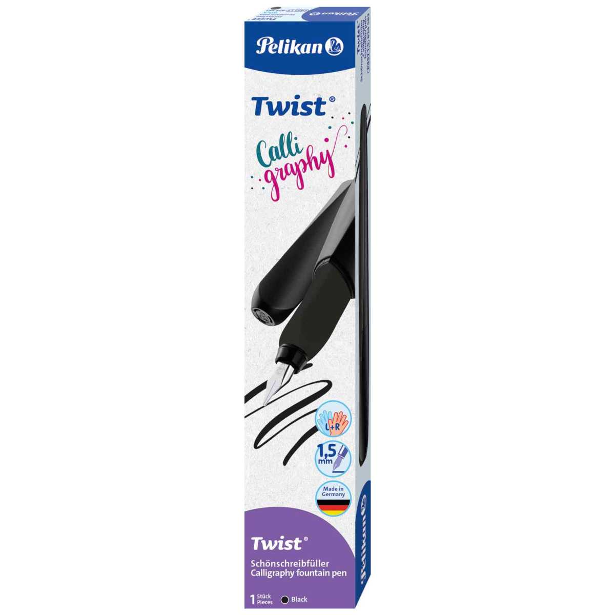PELIKAN Füllhalter Twist P457 Calligraphy 1,5mm schwarz