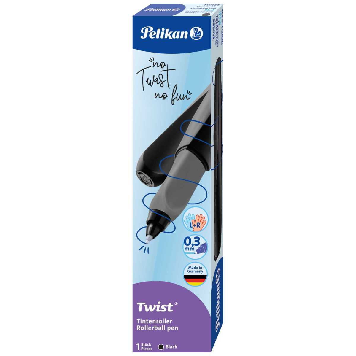 PELIKAN Tintenroller Twist R457 schwarz