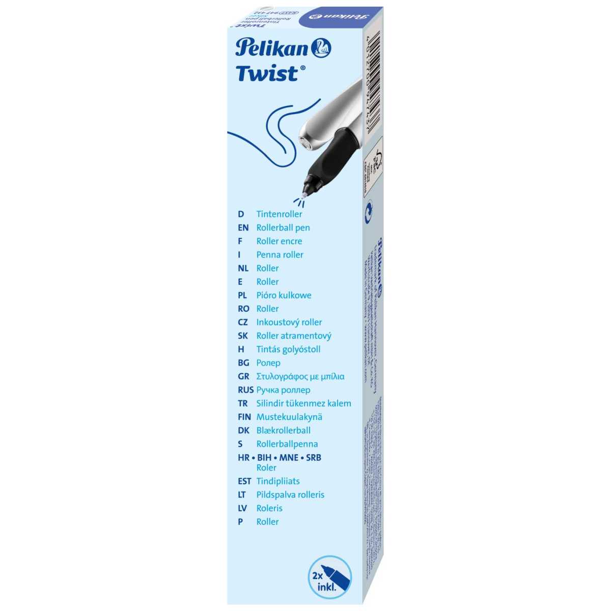 PELIKAN Tintenroller Twist R457 silber