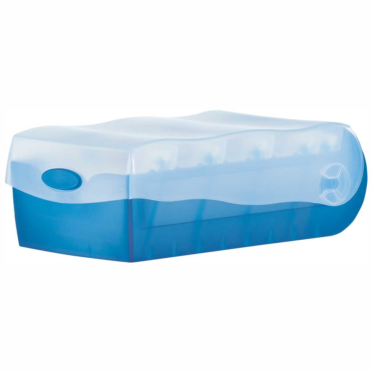 HAN Karteibox Croco A8 998-643 blau-transluzent