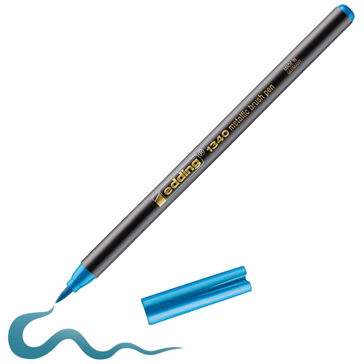 EDDING Pinselmaler Brushpen 1340 1-5mm blau metallic