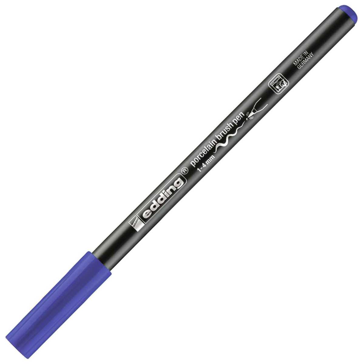 EDDING Porzellan Pinselstift 4200 blau 1-4mm