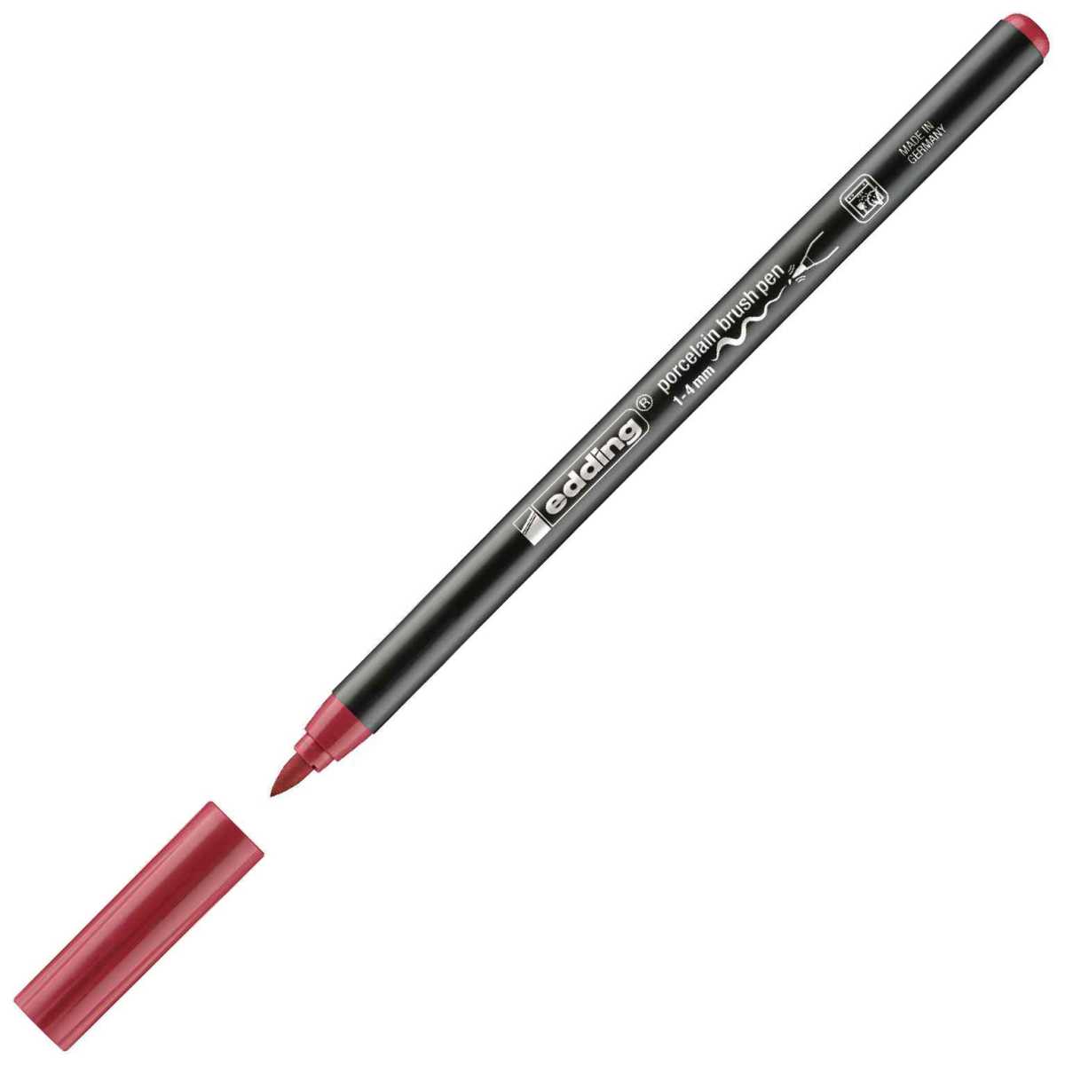 EDDING Porzellan Pinselstift 4200 karminrot 1-4mm