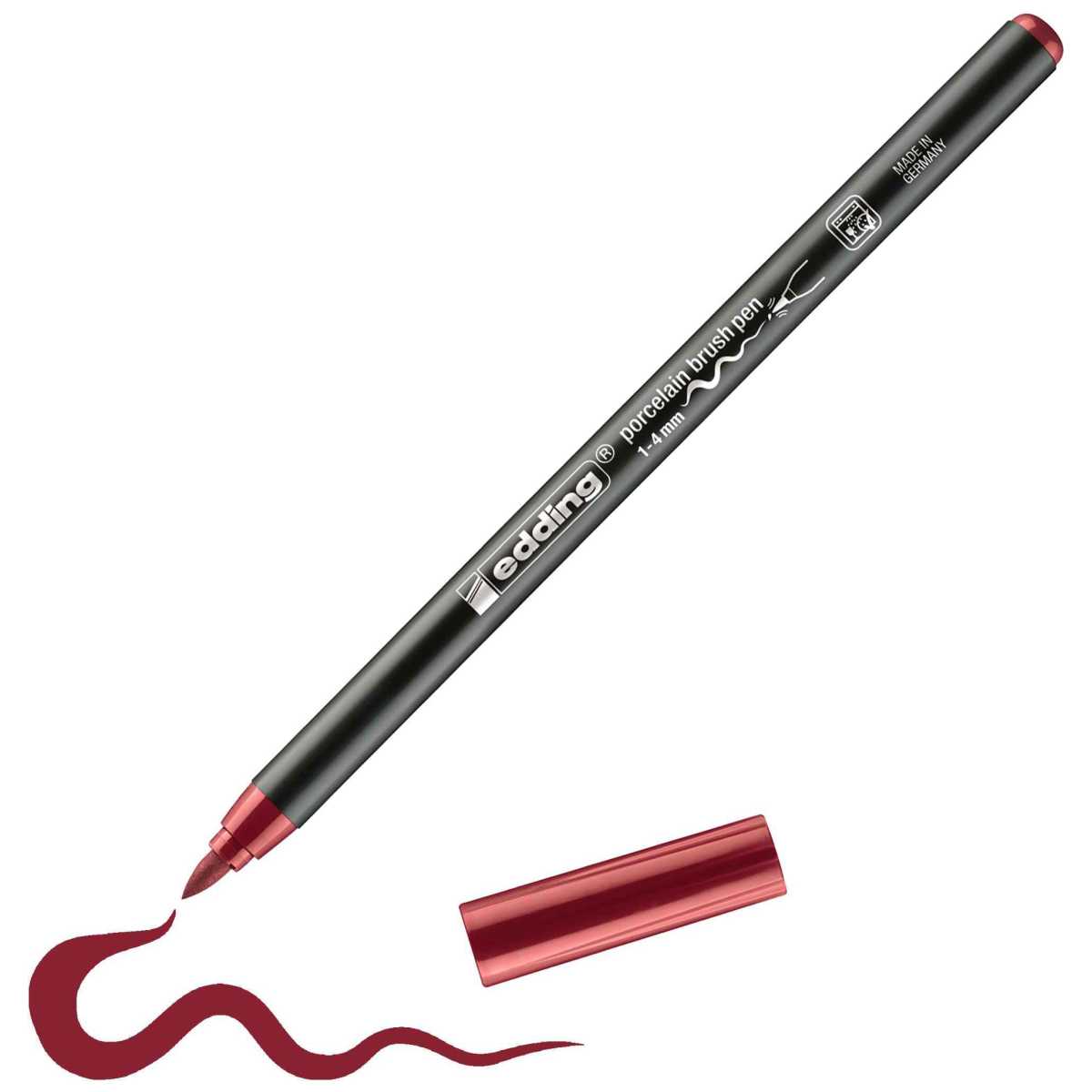 EDDING Porzellan Pinselstift 4200 karmesin 1-4mm