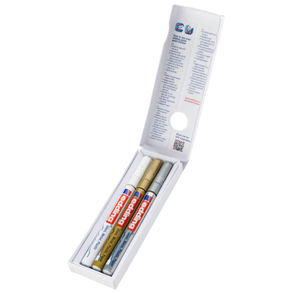 EDDING Glanz-Lackmarker creative 780 Metallic Set 3 Farben 0,8mm
