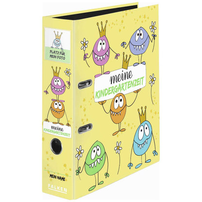 FALKEN Kindergarten-Ordner A4 mit Einstecktasche Monster