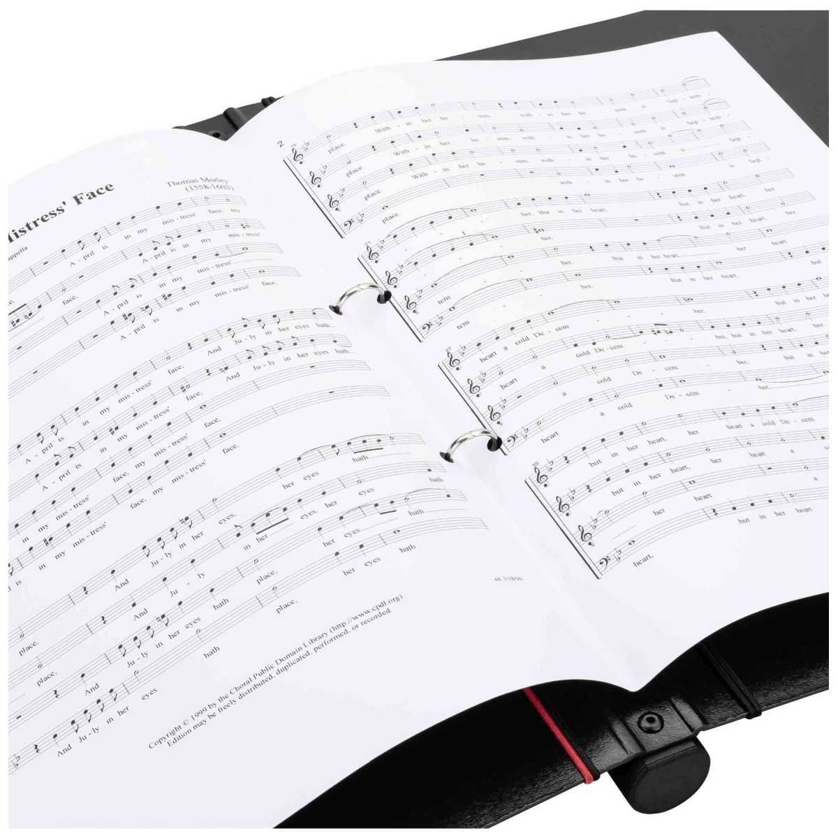 FALKEN Chormappe Notenmappe Gloria Premium A4 schwarz