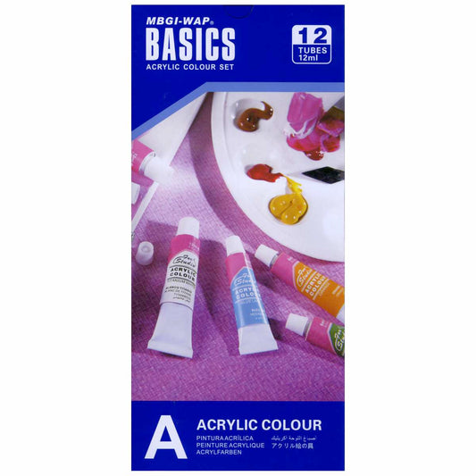 Acrylfarben Set 12 Farben mit je 12ml