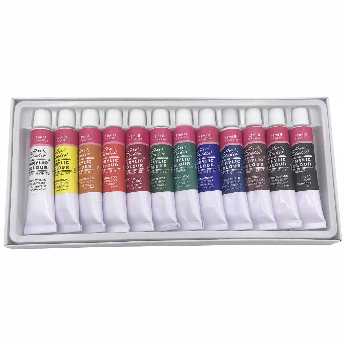 Acrylfarben Set 12 Farben mit je 12ml