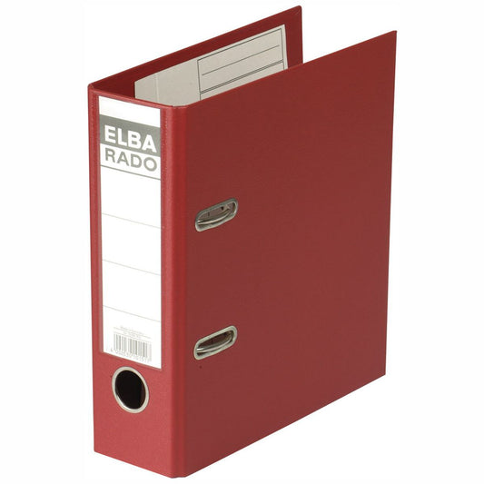 ELBA Ordner 10597 rado plast PVC A5 hoch 75mm rot